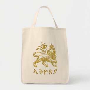 Tote Bag Lion de Juda Haile Selassie I Jah Rastafari LUI