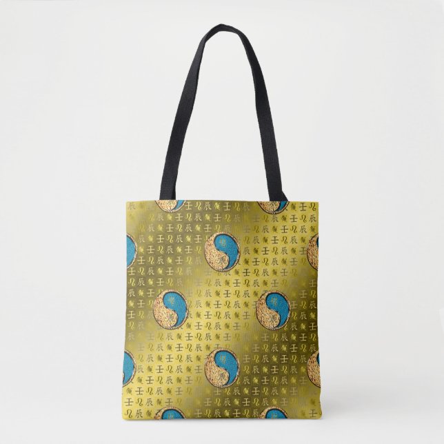 Tote Bag Lion & Dragon d'eau (Devant)