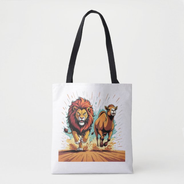 Tote Bag Lion et Lama Dash (Devant)