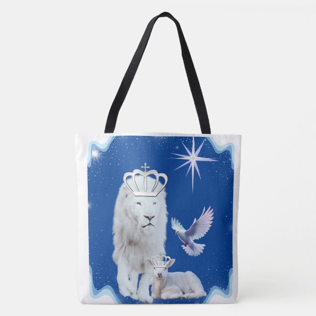 Tote Bag Lion Lamb Et Dove Shoulb Fourre-tout (Devant)