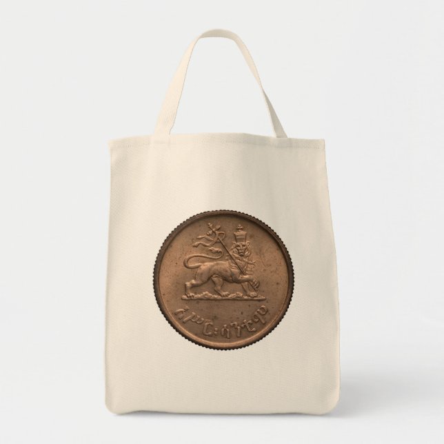 Tote Bag Lion of Judah Empire of Ethiopia Rastafari Bag (Devant)