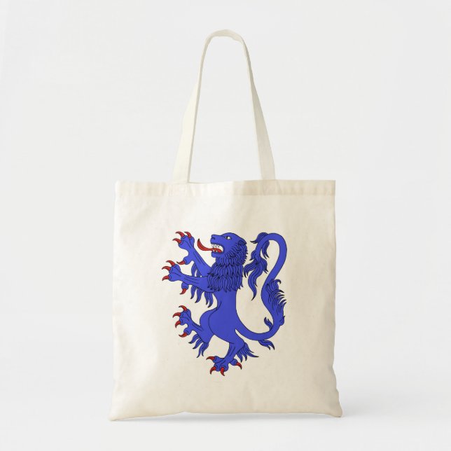Tote Bag Lion Rampant Azure (Devant)