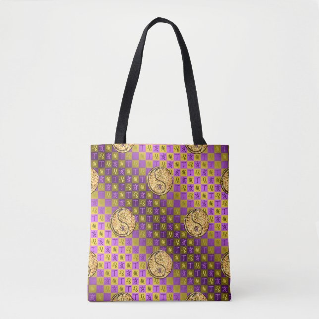 Tote Bag Lion & Sanglier de feu (Devant)