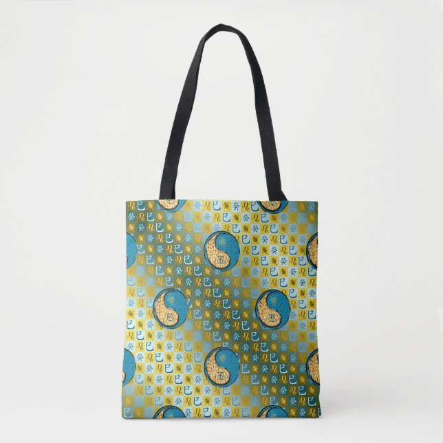 Tote Bag Lion & Serpent d'eau (Devant)