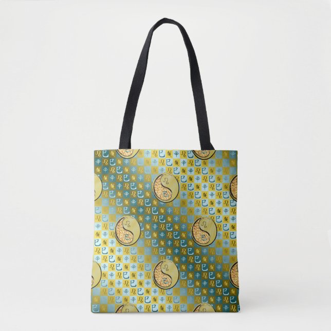 Tote Bag Lion & Serpent Métal (Devant)