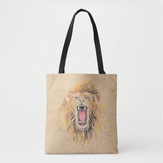 Tote Bag Lion tourbillonnant (Devant)