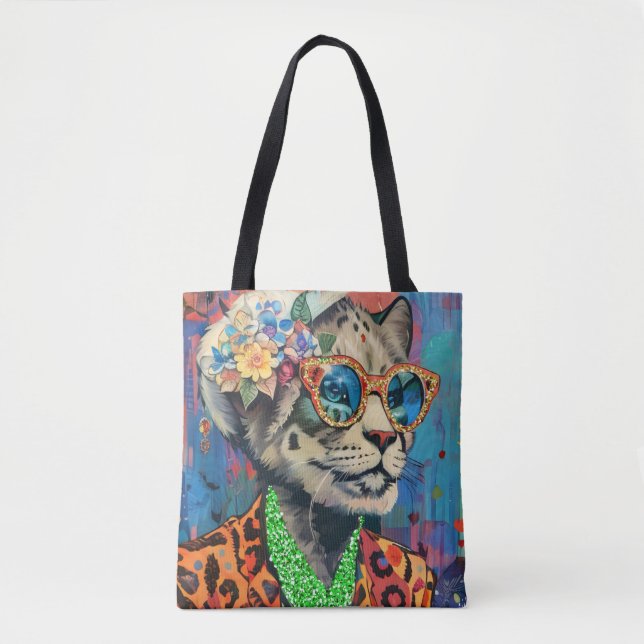 Tote Bag Lioness Iris apfel (Devant)