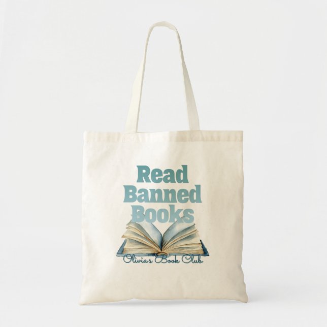 Tote Bag Lire Bannis Books Book Club (Devant)