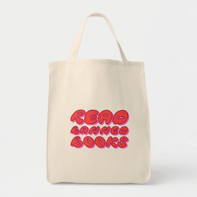 Tote Bag Lire des livres interdits (Devant)
