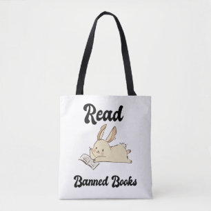 Tote Bag Lire Livres Interdits Adorable Rabbit