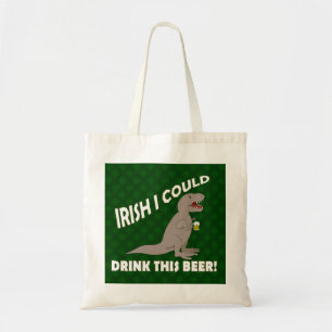 Tote Bag L'Irlandais I pourrait boire de cette bière, T-Rex