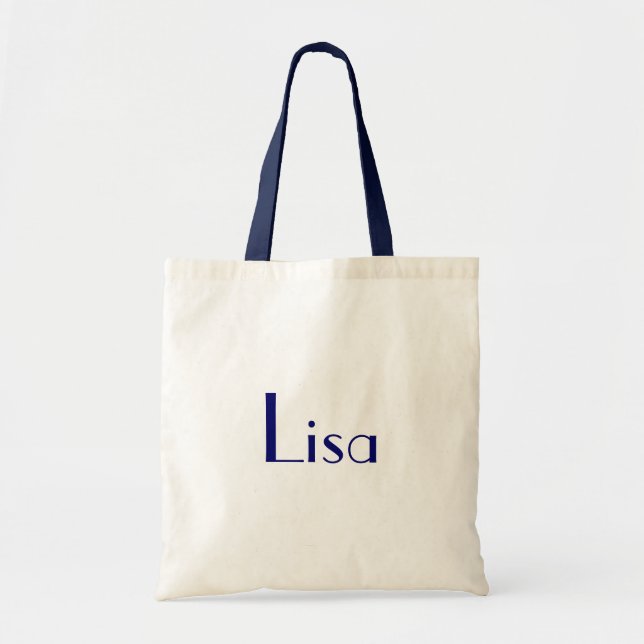 Tote Bag Lisa Dans La Marine (Devant)