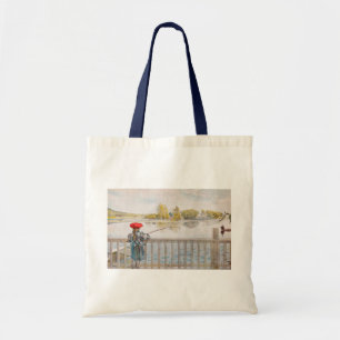 Tote Bag Lisbet pêche par Carl Larsson, Beaux-arts vintage