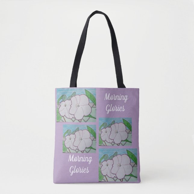 Tote Bag Liserons sur clôture à mailles  (Devant)