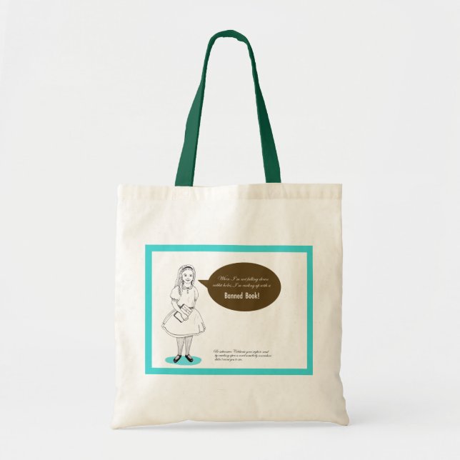 Tote Bag Lisez un bon livre (interdit) (Devant)