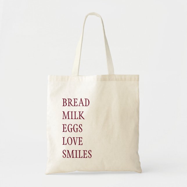 TOTE BAG LISTE DE COMMERCES GROCERY BAG (Devant)