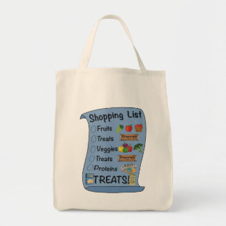 Tote Bag Liste de shopping avec un sens de l'Humour!