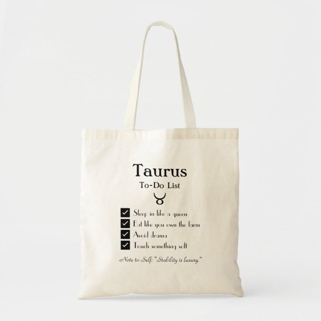 Tote Bag Liste des tâches (Devant)