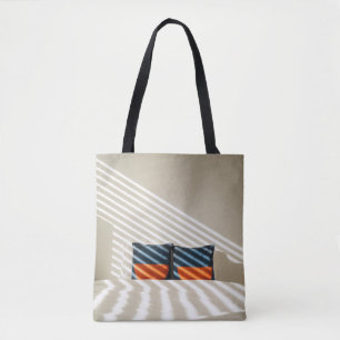 Tote Bag Lit blanc et rouge noir