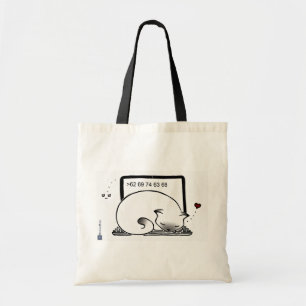 Tote Bag Lit-chat pour ordinateur portable (Blue Point Siam