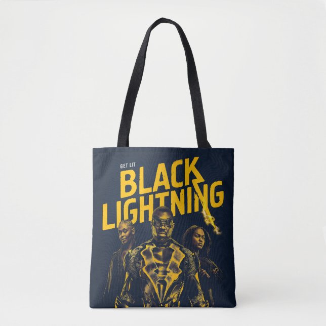 Tote Bag Lit - Feu Noir (Devant)