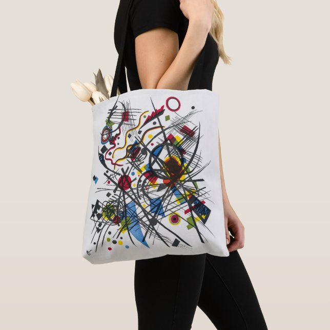 Tote Bag Lithographie de Vierte Bauhausmappe par Kandinsky (De près)
