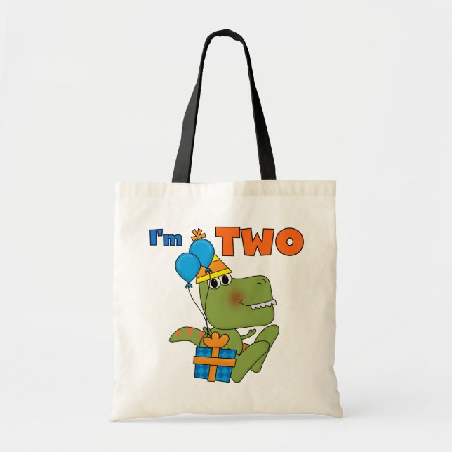 Tote Bag Little Dino 2e Anniversaire Tshirts et cadeaux (Devant)