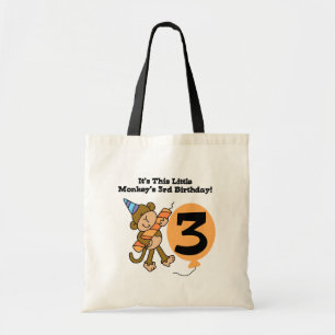 Tote Bag Little Monkey 3e Anniversaire Tshirts et cadeaux