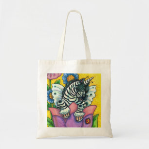 Tote Bag LITTLE ZEBO WHIMSYNICKER, Imaginaire UNICORN ZEBRA