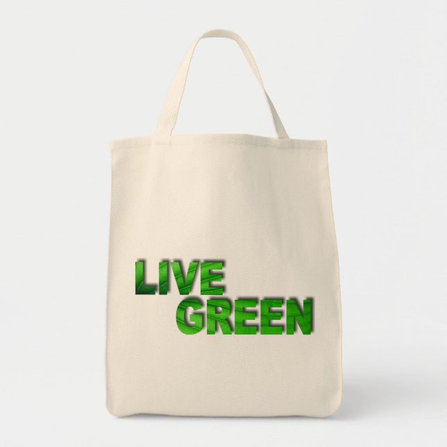 Tote Bag Live Green (Devant)