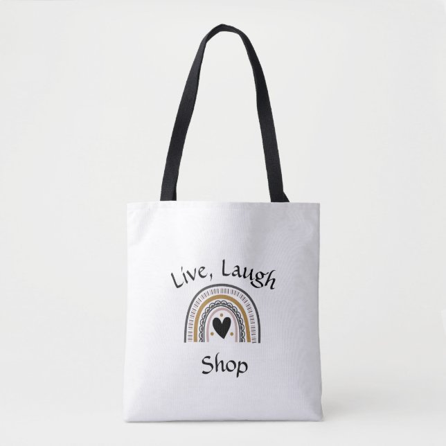 Tote Bag Live, Laugh Shop Fourre-tout (Devant)