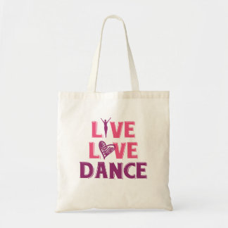 Tote Bag Live Love Dance - T-Shirt Cadeau Pour Les Danseurs