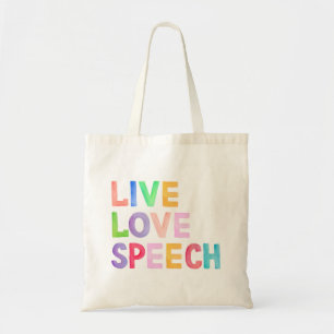 Tote Bag Live Love Speech Fourre-tout