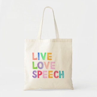 Tote Bag Live Love Speech Fourre-tout