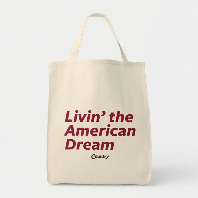 Tote Bag Livin le rêve américain (Devant)