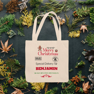 Tote Bag Livraison de père Noël Sack North Pôle Joyeux Noël