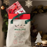 Tote Bag Livraison spéciale | du pôle nord de Père Noël<br><div class="desc">Pour donner aux fêtes une sensation plus officielle, utilisez Père Noël Livraison Spéciale Sac Cadeau du Pôle Nord. Ajoutez votre libellé personnalisé à cette conception à l'aide des cases "Modifier ce modèle de conception" situées à droite de l'élément, ou cliquez sur le bouton bleu "Customiser" pour arranger le texte, modifier...</div>