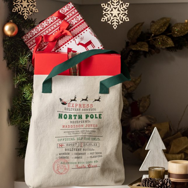 Tote Bag Livraison spéciale | du pôle nord de Père Noël (Créateur téléchargé)
