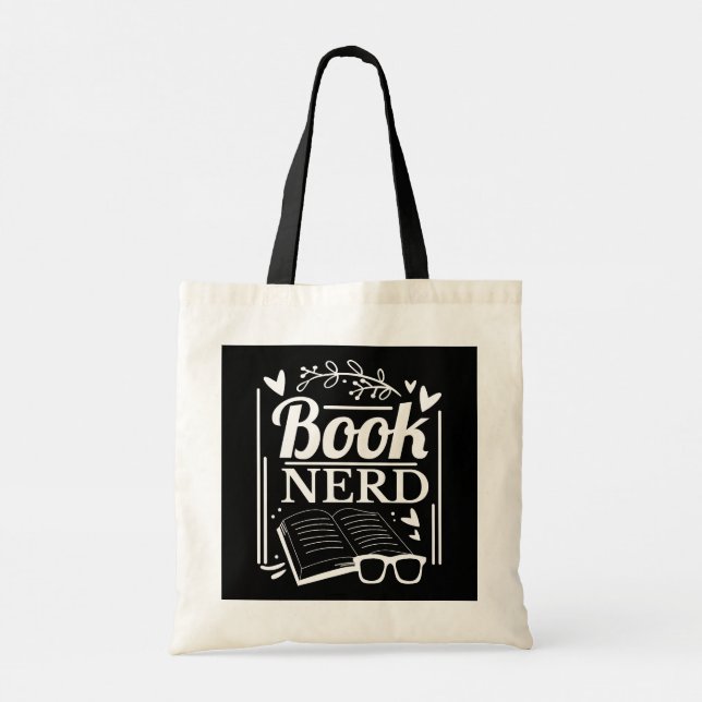 Tote Bag Livre amusant Citation Nerd Lover livre (Dos)