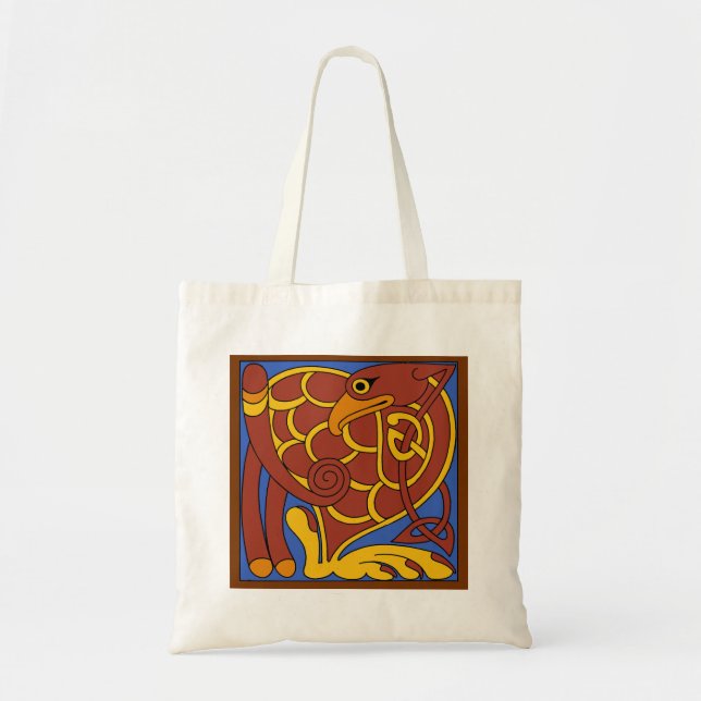 Tote Bag Livre De Kells Celtic Knot Oiseau Médiéval (Devant)