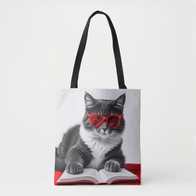 Tote Bag Livre de lecture Cat (Devant)