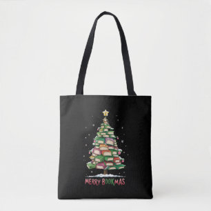 Tote Bag Livre de Noël Lover Tree Librairie Joyeux Bookmas