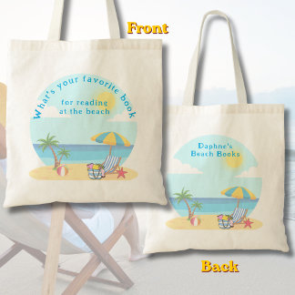 Tote Bag Livre de plage pour lancer une conversation