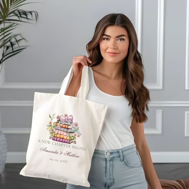 Tote Bag Livre d'histoires pour la fête de mariage : Nouvea (Créateur téléchargé)