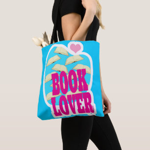 Tote Bag Livre Lover Lecture Bold Art Logo Dire