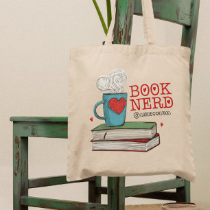 Tote Bag Livre personnalisé cadeau Nerd pour lecteur