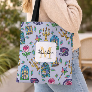 Tote Bag Livre personnalisé de La Belle et la Bête pour fil
