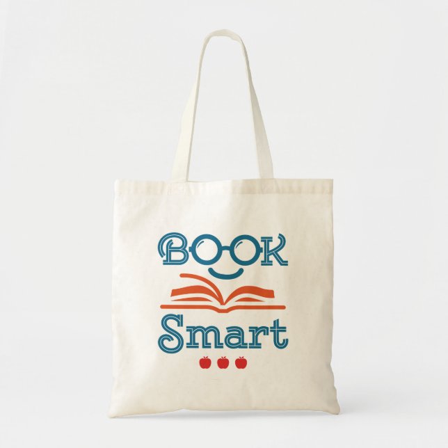Tote Bag Livre Smart Funny Lecture Lover Bookworm (Devant)