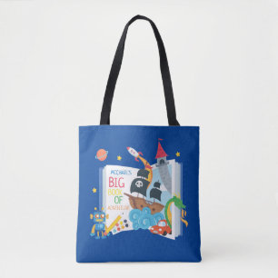 Tote Bag Livre Whimsical Boy Library