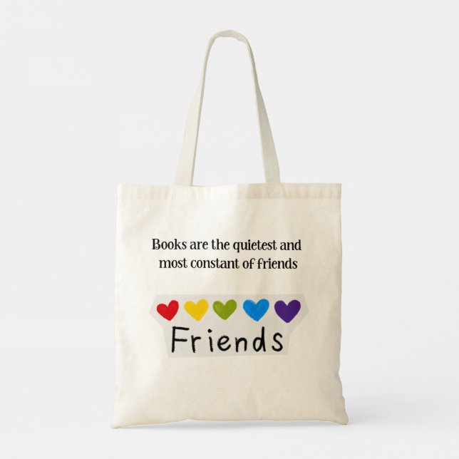 Tote Bag Livres Amis Constants les Plus Silencieux Typ (Dos)